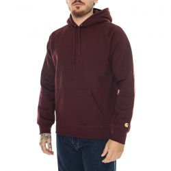 CARHARTT WIP-M' Hooded Chase Sweat Amarone / Gold