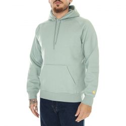 CARHARTT WIP-M' Hooded Chase Sweat Glassy Teal / Gold