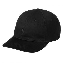 CARHARTT WIP-Madison Logo Cap Black - Cappellino con Visiera Nero