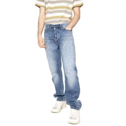 CARHARTT WIP-Marlow Pant Blue - Pantaloni Denim Jeans Uomo Blu