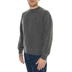 CARHARTT WIP-Nelson Sweat Charcoal /garment dyed