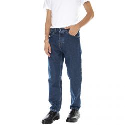 CARHARTT WIP-Mens Newel Blue Stone Wash Denim Jeans Pants-I029208.01.06.00