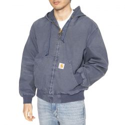 CARHARTT WIP-OG Active Jacket Dusky Blue - Giacca con Cappuccio Uomo Blu