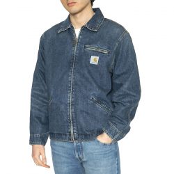 CARHARTT WIP-OG Detroit Jacket Blue - Giacca Denim Jeans Uomo Blu