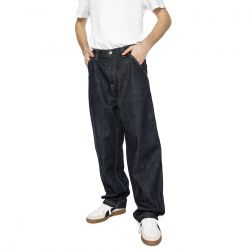 CARHARTT WIP-OG Single Knee Pant Dark Blue - Pantaloni Denim Jeans Uomo Blu