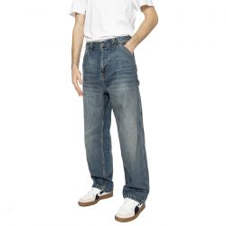 CARHARTT WIP-OG Single Knee Pant Faded Blue - Pantaloni Denim Jeans Uomo Blu