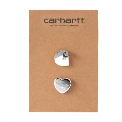 CARHARTT WIP-Pins Set Silver - Spille Argento