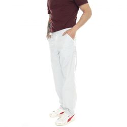 CARHARTT WIP-Single Knee Pant Sonic Silver /garment dyed - Pantaloni Uomo Grigi