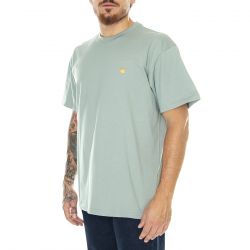 CARHARTT WIP-S/S Chase T-Shirt Glassy Teal / Gold