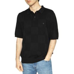 CARHARTT WIP-S/S Checker Polo Black - Polo Uomo Nera