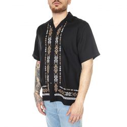 CARHARTT WIP-S/S Coba Shirt Black - Camicia Maniche Corte Uomo Nera 