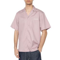 CARHARTT WIP-S/S Delray Shirt Hortensia / White - Camicia Maniche Corte Uomo Viola