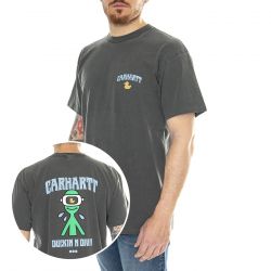 CARHARTT WIP-S/S Duckin' T-Shirt Black /garment dyed
