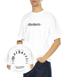 CARHARTT WIP-S/S Greatest Hits T-Shirt White / Black - Maglietta Girocollo Uomo Bianca