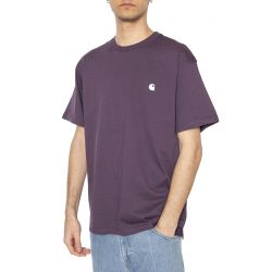 CARHARTT WIP-S/S Madison T-Shirt Huckleberry / White