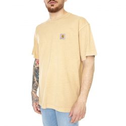 CARHARTT WIP-S/S Nelson T-Shirt Dusty H Brown Garment Dyed