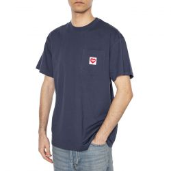 CARHARTT WIP-S/S Pocket Heart T-Shirt Blue
