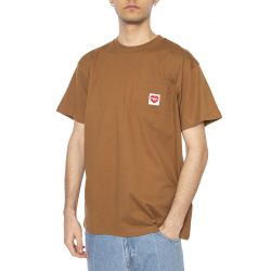 CARHARTT WIP-S/S Pocket Heart T-Shirt Hamilton Brown