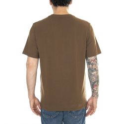 CARHARTT WIP-S/S Pocket T-Shirt Lumber - Maglietta Girocollo Uomo Marrone