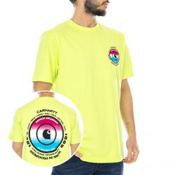CARHARTT WIP-S/S Worldwide T-Shirt Lime - Maglietta Girocollo Uomo Verde-I027758.09E.00.03