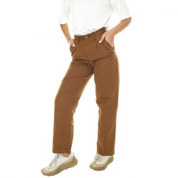 CARHARTT WIP-W' Cara Pant Deep H Brown /garment dyed - Pantaloni Donna Marroni