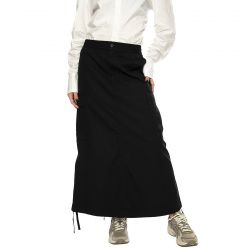 CARHARTT WIP-W' Cargo Skirt Long Black rinsed
