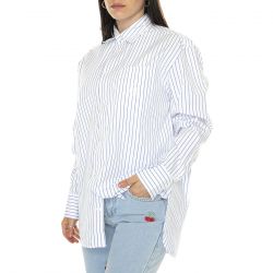 CARHARTT WIP-W' L/S Linus Shirt bleach/white - Camicia Donna Bianca