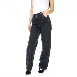 CARHARTT WIP-W' Simple Pant Black Heavy Stone Wash - Pantaloni Denim Jeans Donna Neri