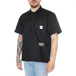 CAT-M' Basic Sleeve Shirt Black Short Sleeves