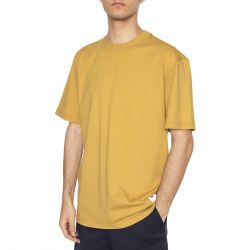 CAT-Basic T-Shirt Prairie Sand - Maglietta Girocollo Uomo Marrone