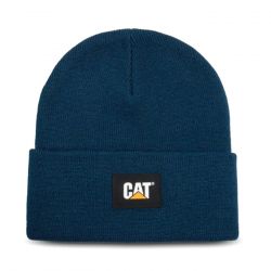 CAT-Cat Label Cuff Beanie Detroit Blue - Cappellino a Cuffia Blu