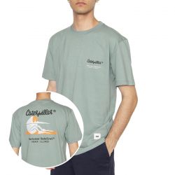 CAT-Cat On The Beach T-Shirt Jadeite - Maglietta Girocollo Uomo Verde