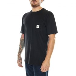 CAT-Essential Pocket T-Shirt Black - Maglietta Girocollo Uomo Nera