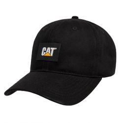 CAT-Logo Label Unstructured Cap Black - Cappellino con Visiera Nero