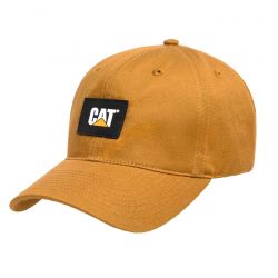 CAT-Logo Label Unstructured Cap Brown - Cappellino con Visiera Marrone