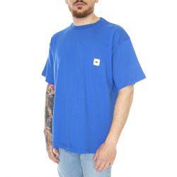 CAT-M' Oversized Cat Label T-Shirt Strong Blue