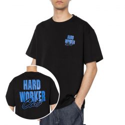 CAT-Worker T-Shirt Black - Maglietta Girocollo Uomo Nera
