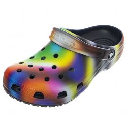 CROCS-Mens Classic Solarized Clog Black/Multi Sandals