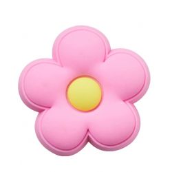 CROCS-Pink Flower - Charm per Calzature Crocs Rosa