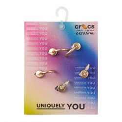 CROCS-Summer Nostalgia Gold 5 Pack - Set di Charm Multicolore per Calzature Crocs