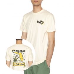 DARK SEAS-Florida Premium Tee Cream - Maglietta Girocollo Uomo Beige