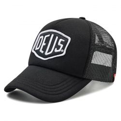 Deus Ex Machina-Baylands Trucker Black-White - Cappellino con Visiera Nero