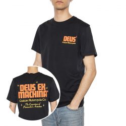 Deus Ex Machina-Drop Down Tee Black - Maglietta Girocollo Uomo Nera