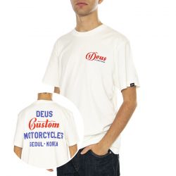 Deus Ex Machina-Time Taker Tee Vintage White - Maglietta Girocollo Uomo Bianca
