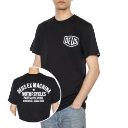 Deus Ex Machina-Tokyo Address Black Maglietta Girocollo Uomo Nera