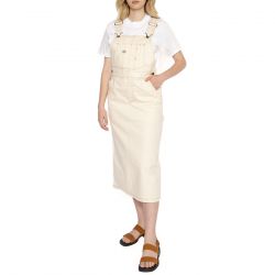 Dickies-Dickies Bib Long Overall Dress Whitecap Gray - Salopette Donna Beige