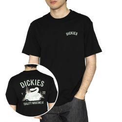 Dickies-Dickies Snake SS Tee Black - Maglietta Girocollo Uomo Nera