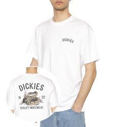 Dickies-Dickies Snake SS Tee White - Maglietta Girocollo Uomo Bianca