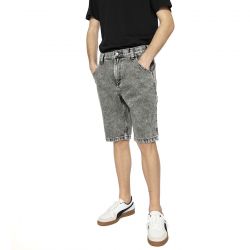 Dickies-Garyville Denim Short Light Gray Wash - Bermuda Uomo Grigi