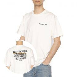 Dickies-Landscape SS Tee Egret - Maglietta Girocollo Uomo Bianca